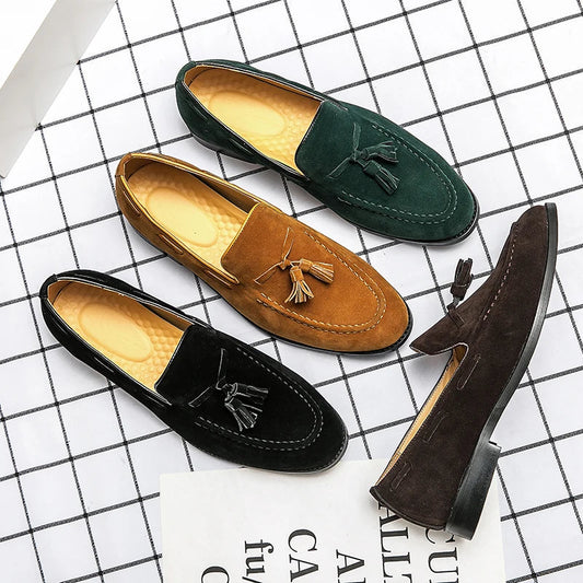 Il Borghese Torino Suede Loafers With Tassels